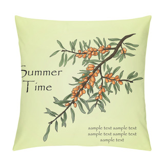 Personality  Sea Buckthorn Pillow Covers