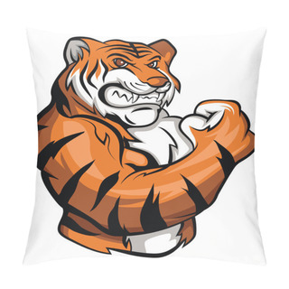 Personality  Tiger Mascot Pillow Covers
