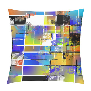 Personality  Colorful Background With Intersecting Lines Pillow Covers