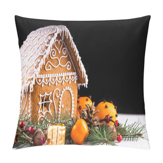 Personality  Gingerbread House And Decor Pillow Covers