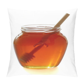 Personality  Wooden Dipper With Jar Of Honey. Pillow Covers