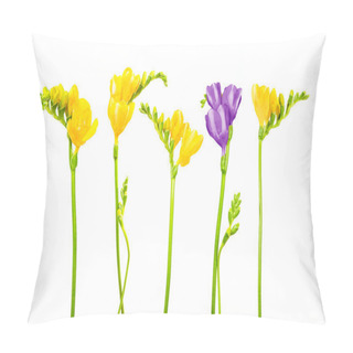 Personality  Beautiful Freesia Flowers Pillow Covers
