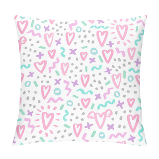 Personality  Hand Drawn Doodle Seamless Pattern Pillow Covers