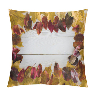 Personality  Frame Of Autumn Leaves Pillow Covers
