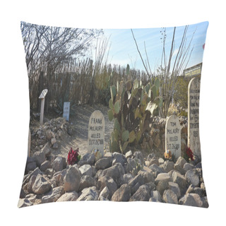 Personality  A Boothill Graveyard Scene In Tombstone, Arizona Pillow Covers