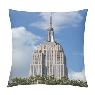 Personality  The Empire State Building On August 08, 2013 In New York, USA Pillow Covers