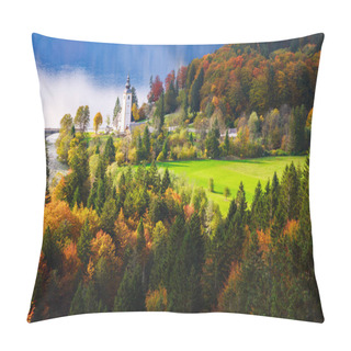 Personality  Aerial View Of Bohinj Lake In Julian Alps, Slovenia Pillow Covers