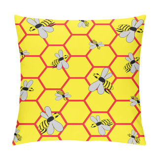 Personality   Bees On Honeycombs Pillow Covers