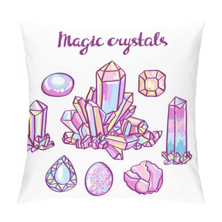 Personality  Set Of Magical Crystals Pillow Covers