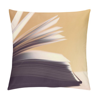 Personality  Open Book On The Table Pillow Covers