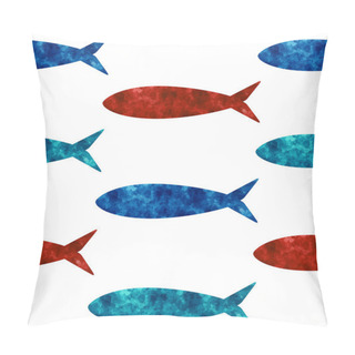 Personality Bright Ocean Theme Seamless Pattern Pillow Covers