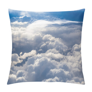 Personality  Fluffy Storm Clouds, Aerial Photography. Pillow Covers