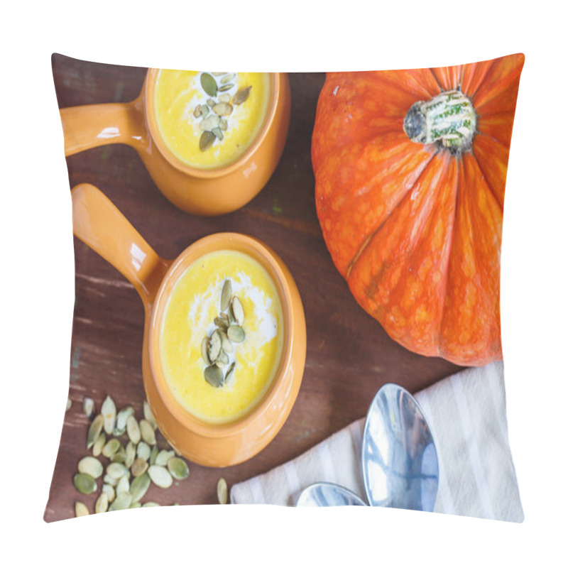 Personality  Pumpkin Soup Pillow Covers