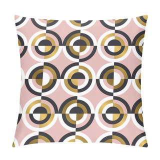 Personality  Abstract Geometric Circles Seamless Pattern Pillow Covers