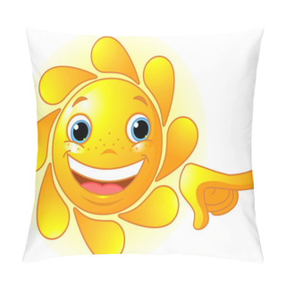 Personality  Cute Sun Pointing Pillow Covers