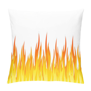 Personality  Fire On A White Background. Vector Illustration For Design - Stock Vector Pillow Covers