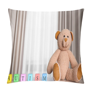 Personality  Autism Concept With Cubes Pillow Covers