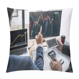 Personality  Business Team Investment Working With Computer, Planning And Ana Pillow Covers