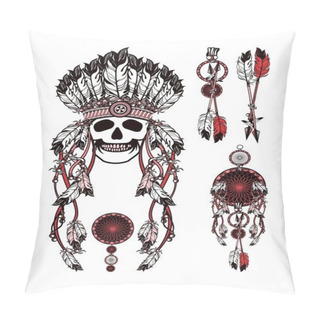 Personality  Set Shaman Feathers Pillow Covers