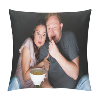 Personality  A Couple Watching A Scary Movie And It Scared Them So Much That Pillow Covers
