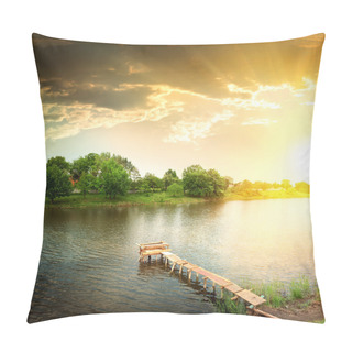 Personality  Lake In The Evening Pillow Covers