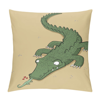 Personality  Small Lizard Kisses Crock Pillow Covers