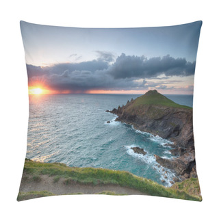 Personality  Stormy Sunset Over The Rumps Pillow Covers
