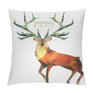 Personality  Abstract Polygonal Deer Pillow Covers