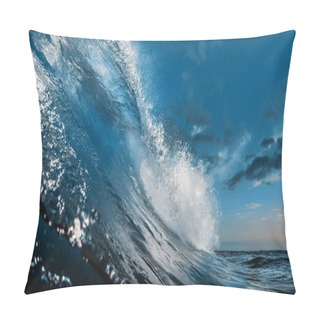 Personality  The Most Beautuful Barrel Surfing Wave, Ocean Water, Aquatic Sport Media Pillow Covers