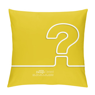 Personality  Question Mark Icon. Pillow Covers