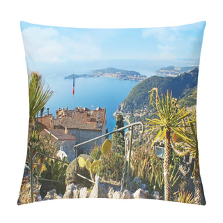 Personality  The Palms On Rocks Of Eze Pillow Covers