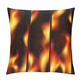 Personality  Abstract Fire Background Vector Illustration  Pillow Covers