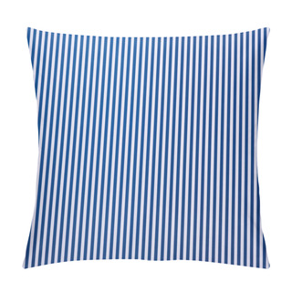 Personality  Top View Of White And Blue Striped Surface For Background Pillow Covers