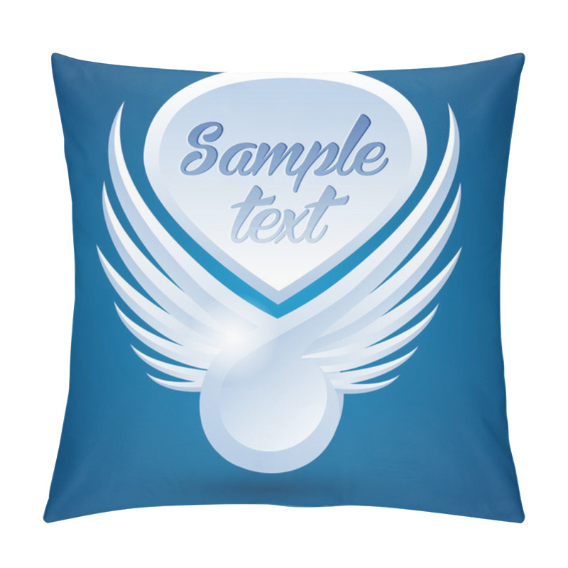Personality  Winged Background. Vector Illustration. Pillow Covers