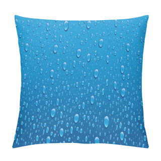 Personality  Many Blue Water Drops Background Pillow Covers