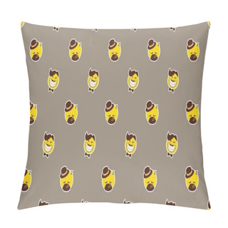 Personality  Colored Background With Different Accessories Pillow Covers