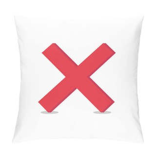 Personality  Check Mark No Icon Vector Illustration Flat Design Pillow Covers