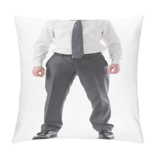Personality  Businessman  Standing In A Pending Pose Pillow Covers