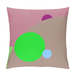 Personality  Circle Geometric Great Abstract Background Multicolor Pattern. Pillow Covers
