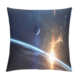 Personality  Deep Space Beauty, Planets, Stars And Galaxies In Endless Univer Pillow Covers