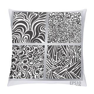 Personality Vector Set Of Abstract Backgrounds. Pillow Covers