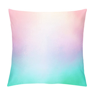 Personality  Pretty Pink Purple And Blue Green Colors In Blurred Background With Whited Out Center Design Pillow Covers