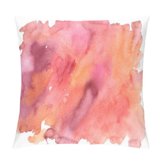 Personality  Pink And Red Splash Background Pillow Covers