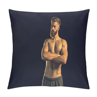 Personality  Bearded Handsome Man  Pillow Covers