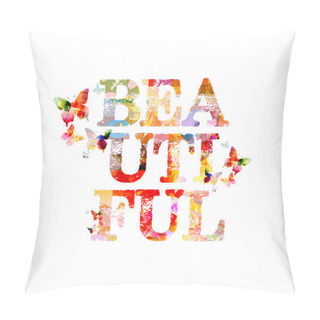 Personality  Word Beautiful Inscription Pillow Covers