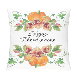 Personality  Happy Thanksgiving Day Watercolor Pattern Pillow Covers