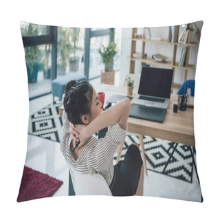 Personality  Young Asian Businesswoman  Pillow Covers