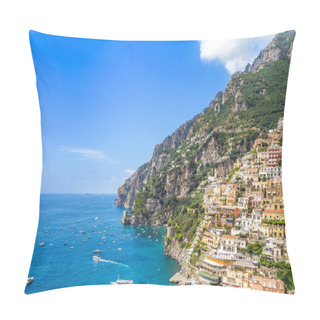 Personality  Positano In Amalfi Coast, Campania Sorrento, Italy. Pillow Covers