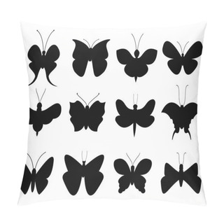 Personality  Colorful Butterflies Flat Style Pillow Covers