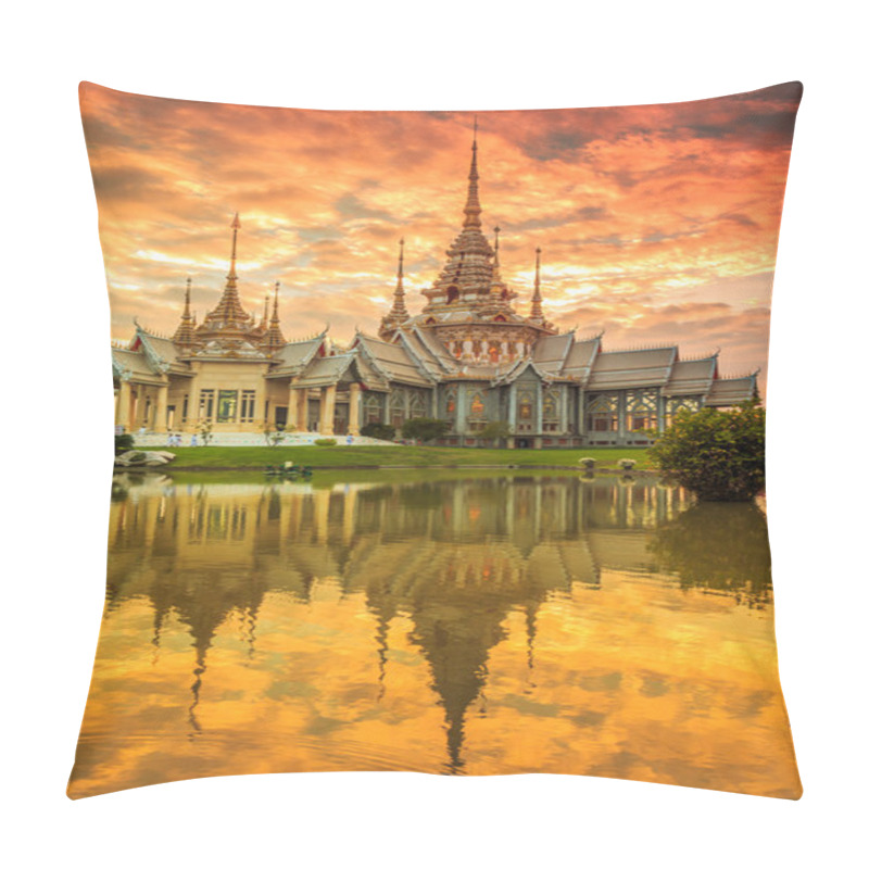 Personality  Wat Thai At Sunset In  Thailand Pillow Covers